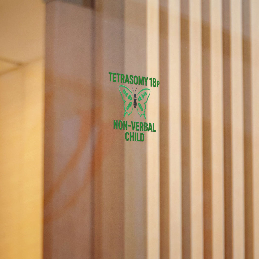 Tetrasomy 18p Butterfly Non-Verbal Child Sticker | Die Cut Sticker
