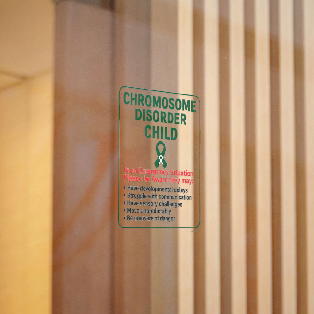 Chromosome Disorder Child emergency awareness sticker | Die-Cut Sticker