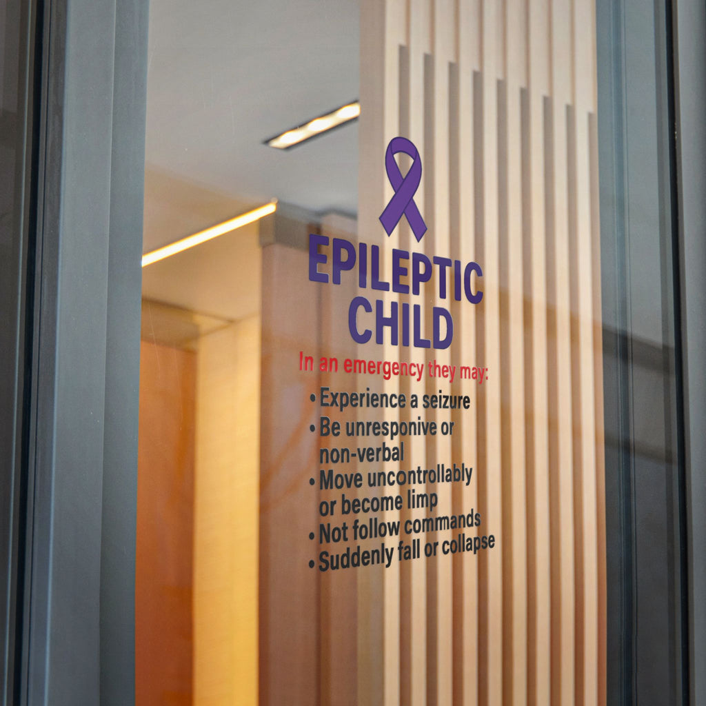 Epileptic Child Emergency Info sticker | Die-Cut Sticker