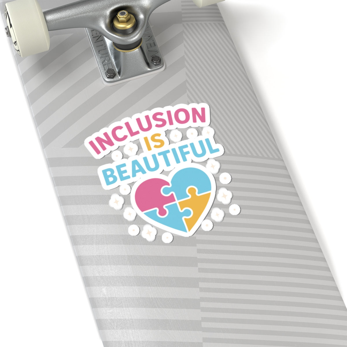 Inclusion Is Beautiful Kiss-Cut Stickers | Puzzle Heart sticker