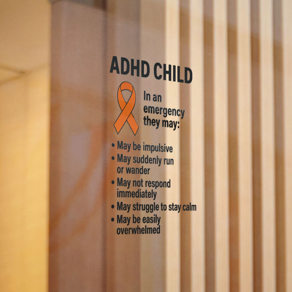 ADHD Child Awareness Ribbon Sticker | Die-Cut Sticker