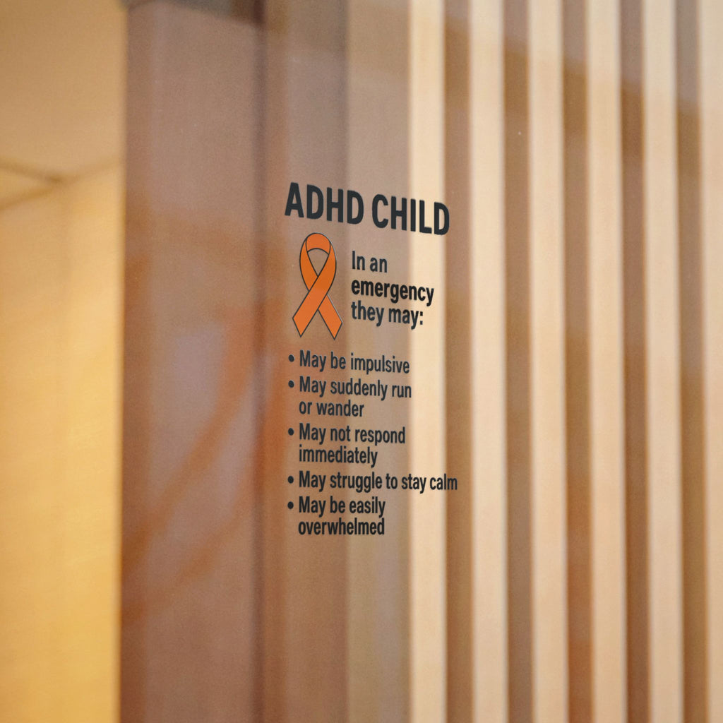 ADHD Child Awareness Ribbon Sticker | Die-Cut Sticker