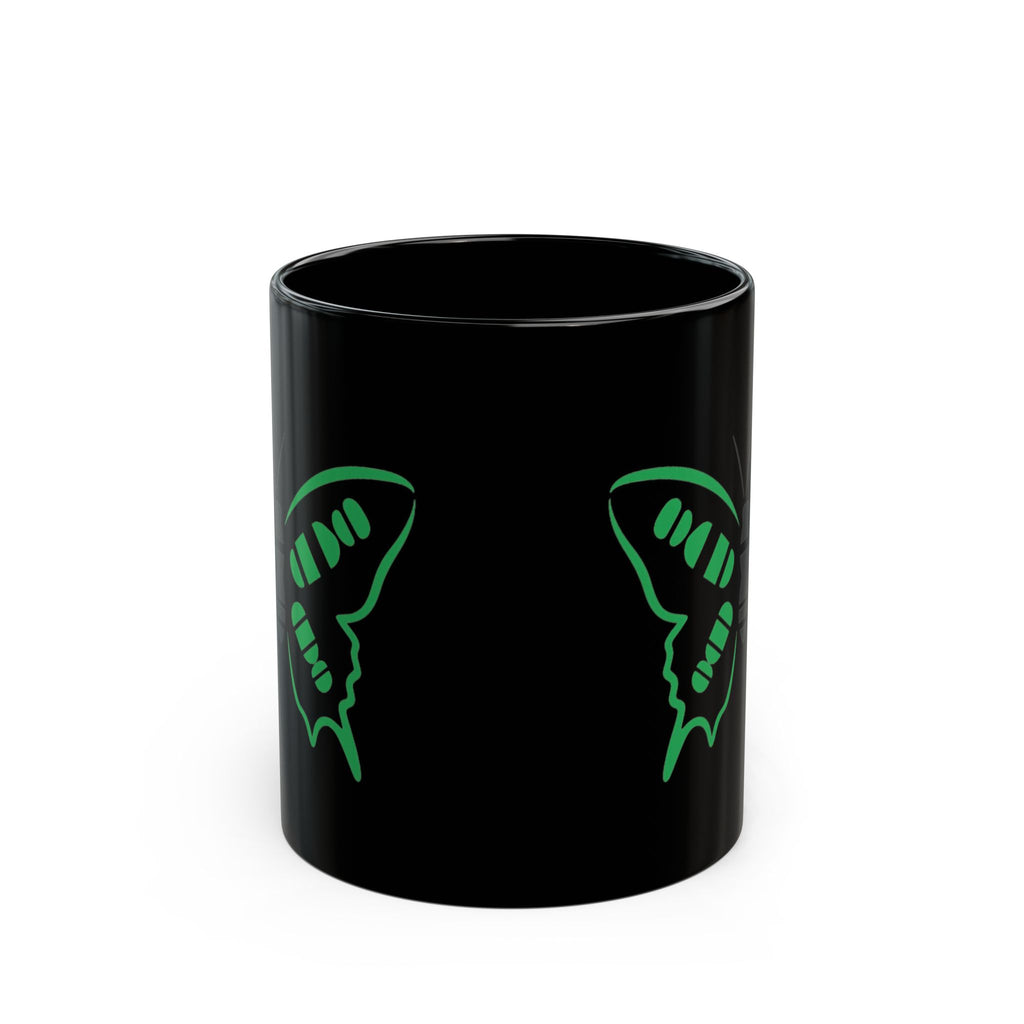 Tetrasomy 18p butterfly Black Mug (11oz, 15oz)