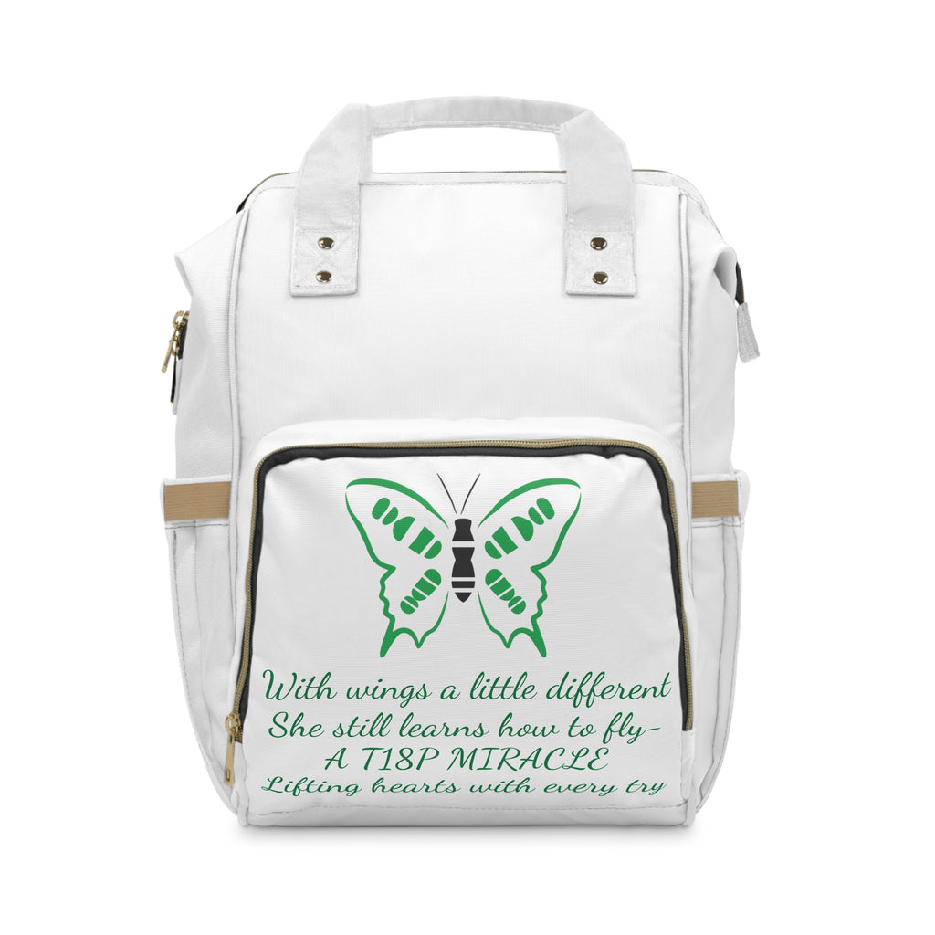 Butterfly Miracle Poem Multifunctional Diaper Backpack | Nursing Bag