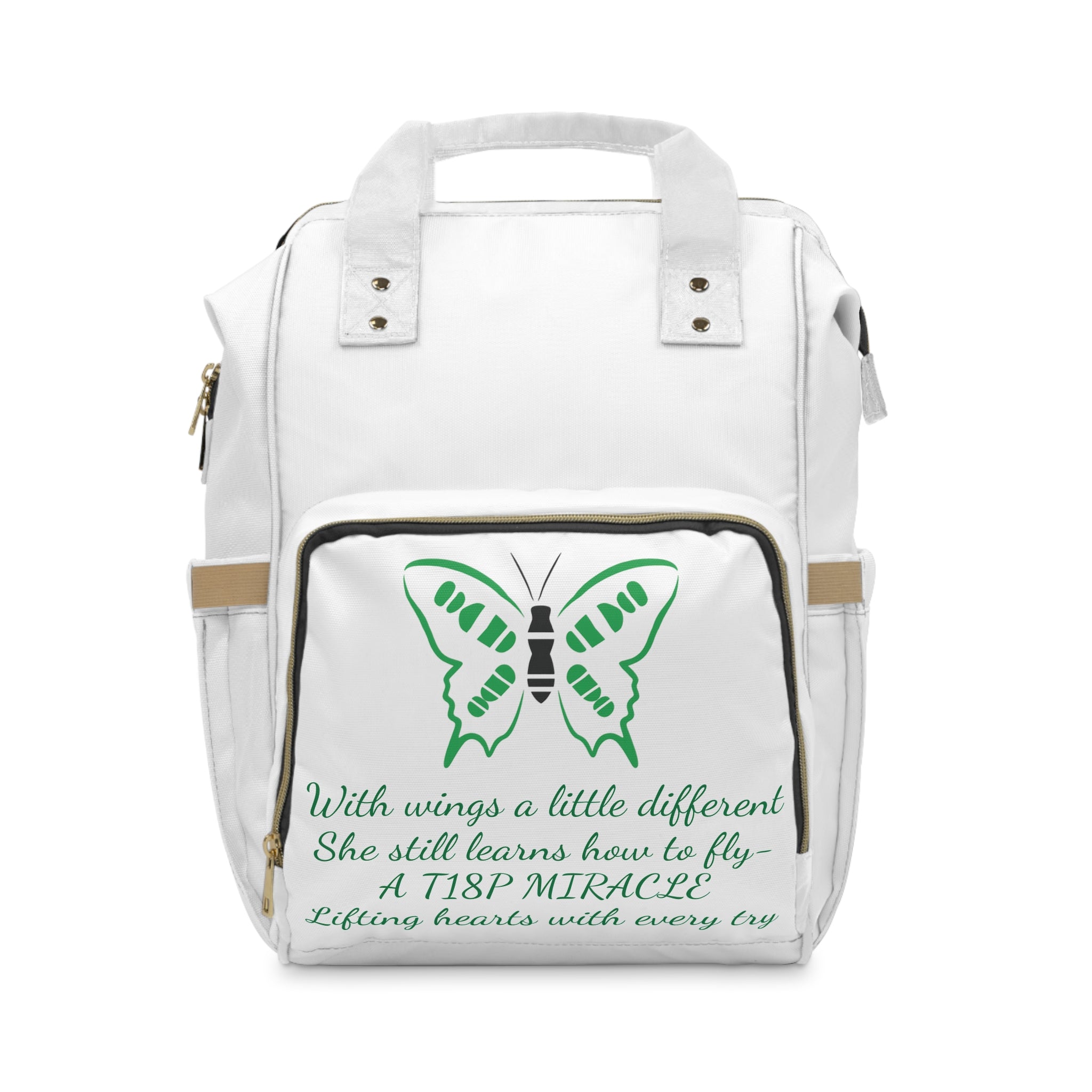Butterfly Miracle Poem Multifunctional Diaper Backpack | Nursing Bag
