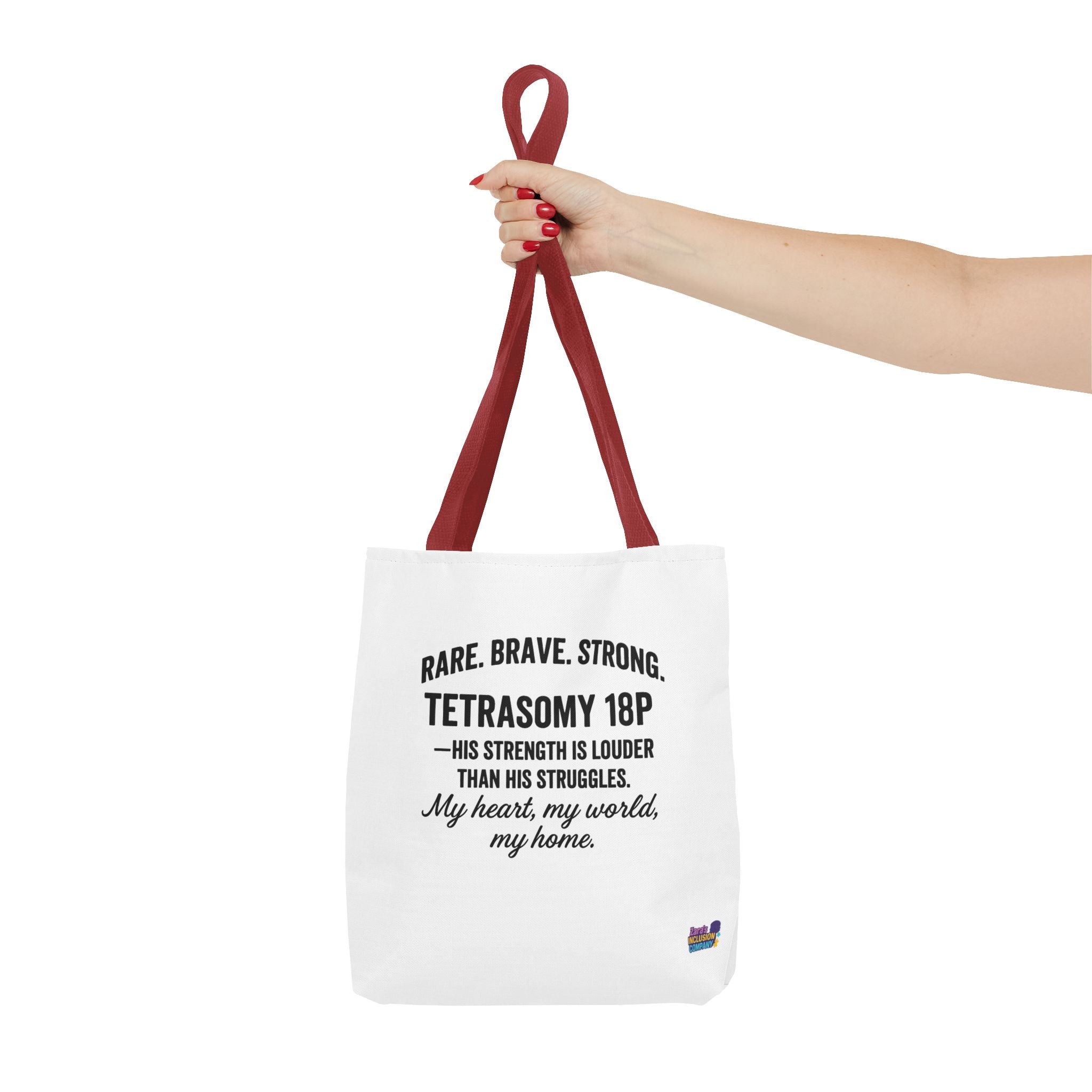 Rare, brave, strong, poem tote bag