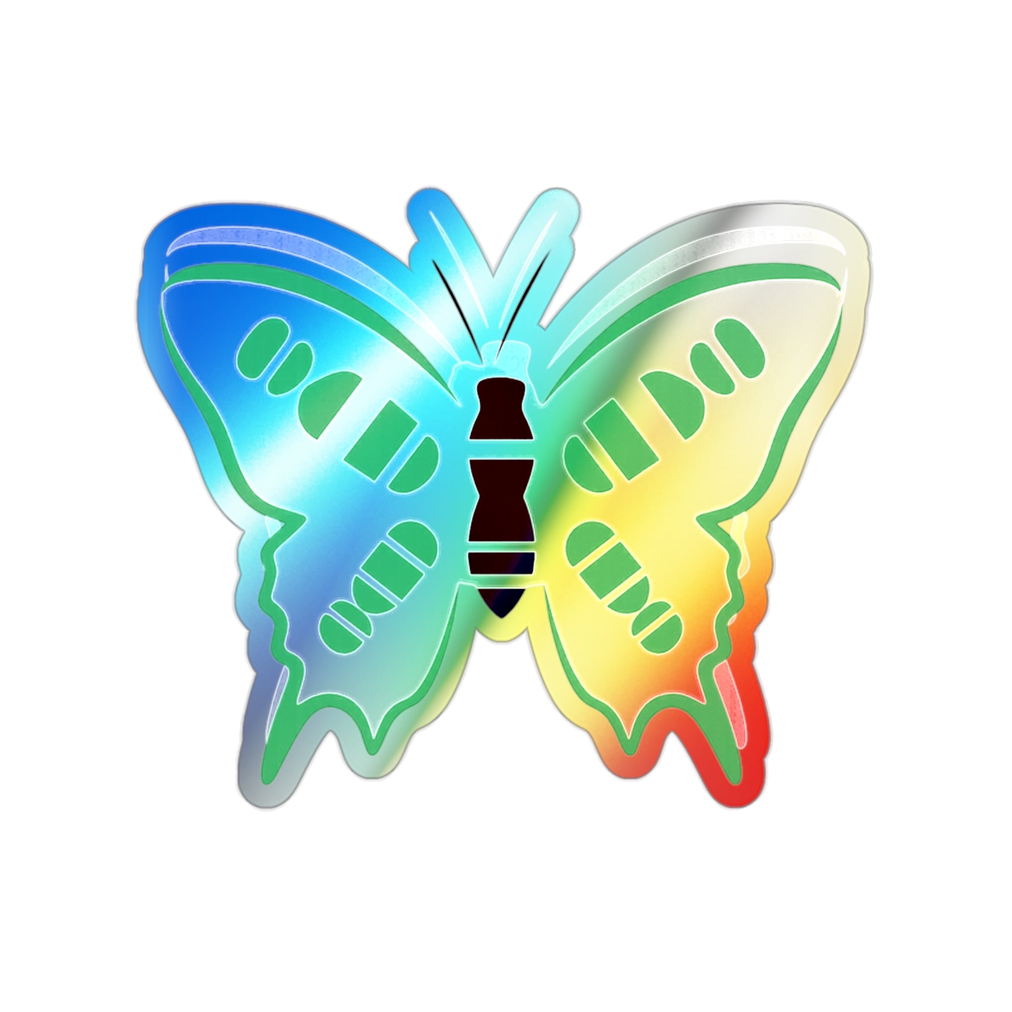 Holographic Rainbow Butterfly Sticker | Die-cut Vinyl