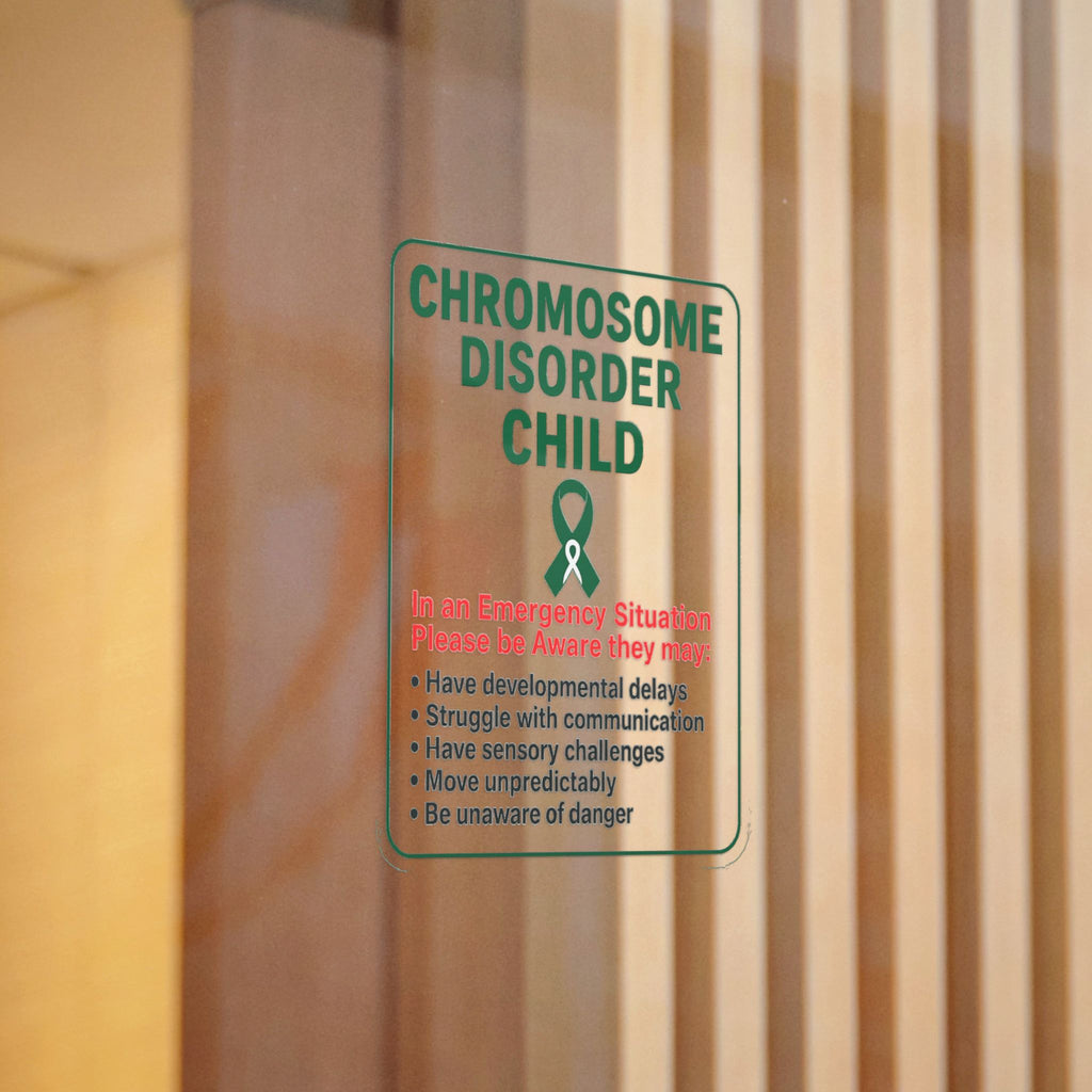 Chromosome Disorder Child emergency awareness sticker | Die-Cut Sticker