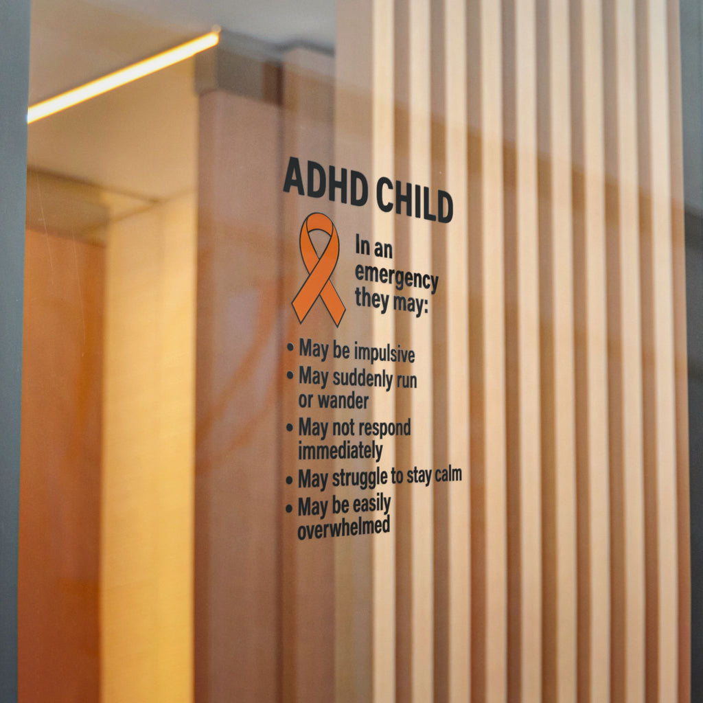 ADHD Child Awareness Ribbon Sticker | Die-Cut Sticker