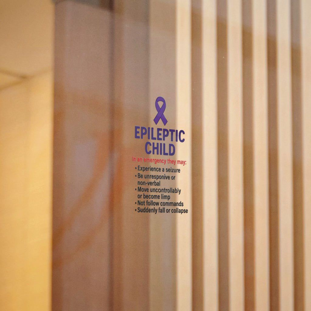 Epileptic Child Emergency Info sticker | Die-Cut Sticker
