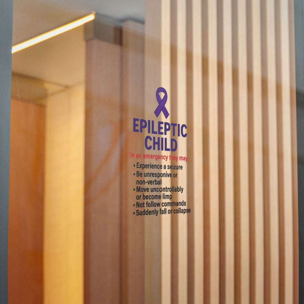 Epileptic Child Emergency Info sticker | Die-Cut Sticker