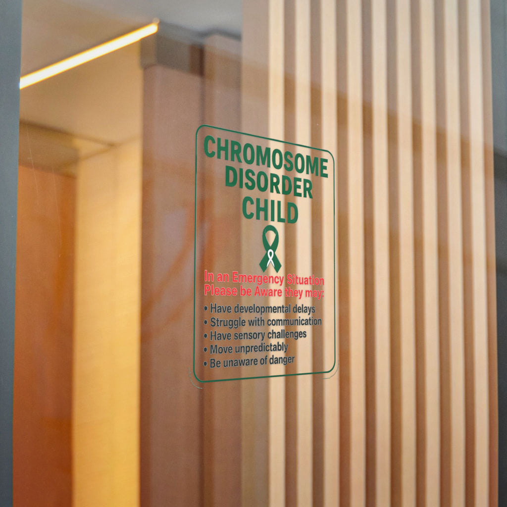 Chromosome Disorder Child emergency awareness sticker | Die-Cut Sticker