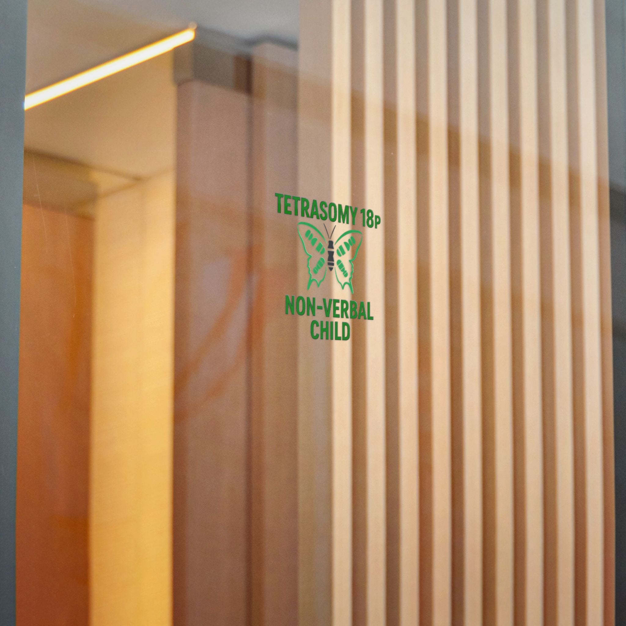 Tetrasomy 18p Butterfly Non-Verbal Child Sticker | Die Cut Sticker