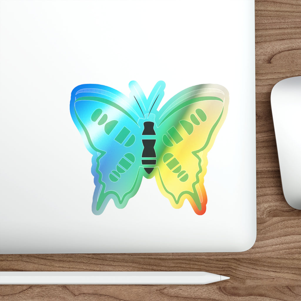 Holographic Rainbow Butterfly Sticker | Die-cut Vinyl