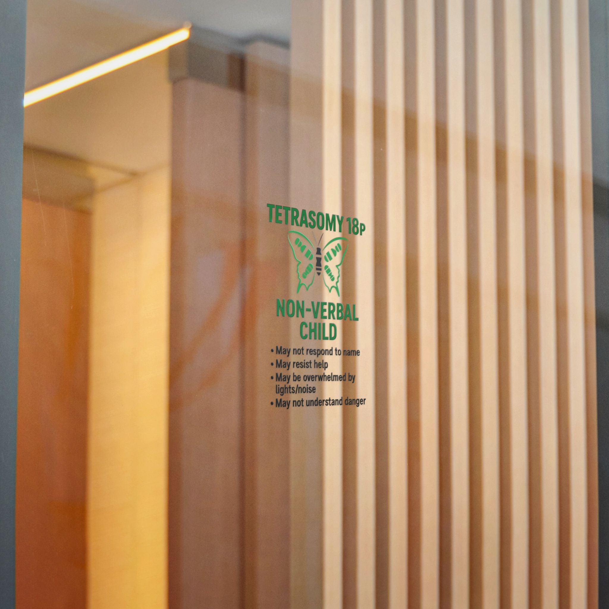 Tetrasomy 18p Non-Verbal Child Sticker | Awareness Die-Cut Sticker